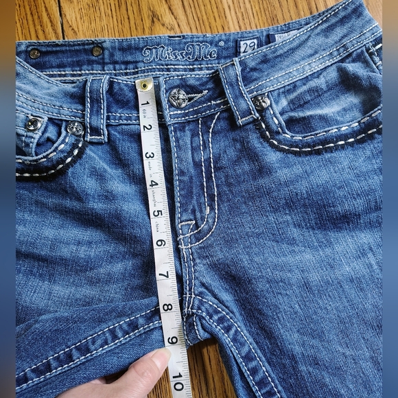 Miss Me women's JE5686FR flare boot low rise Western medium blue sz 29. - Picture 11 of 16